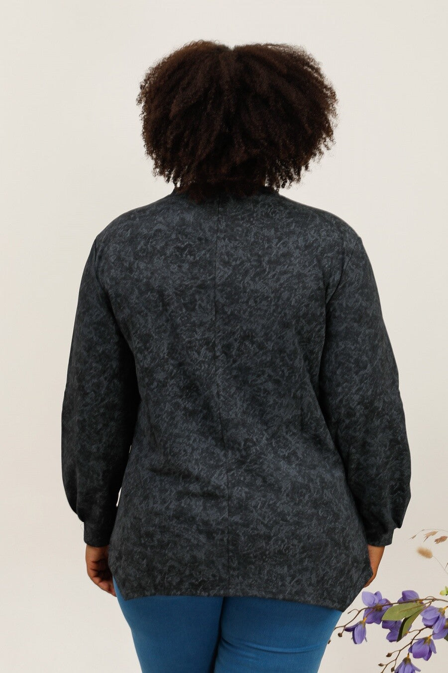 Plus size sweatshirt i Stor Storlek