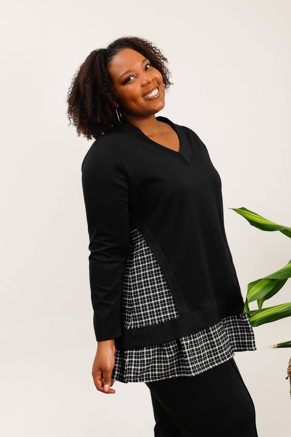 Plus size sweatshirt i Stor Storlek