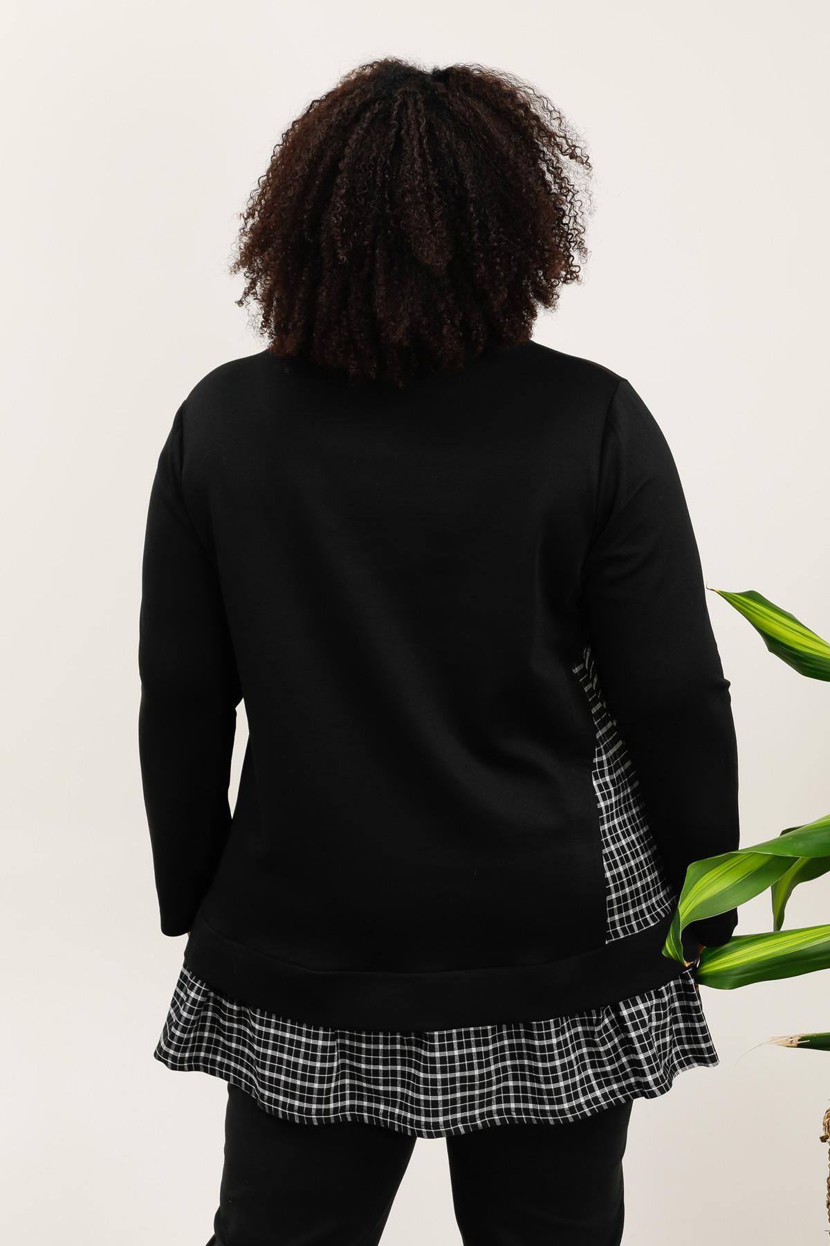 Plus size sweatshirt i Stor Storlek