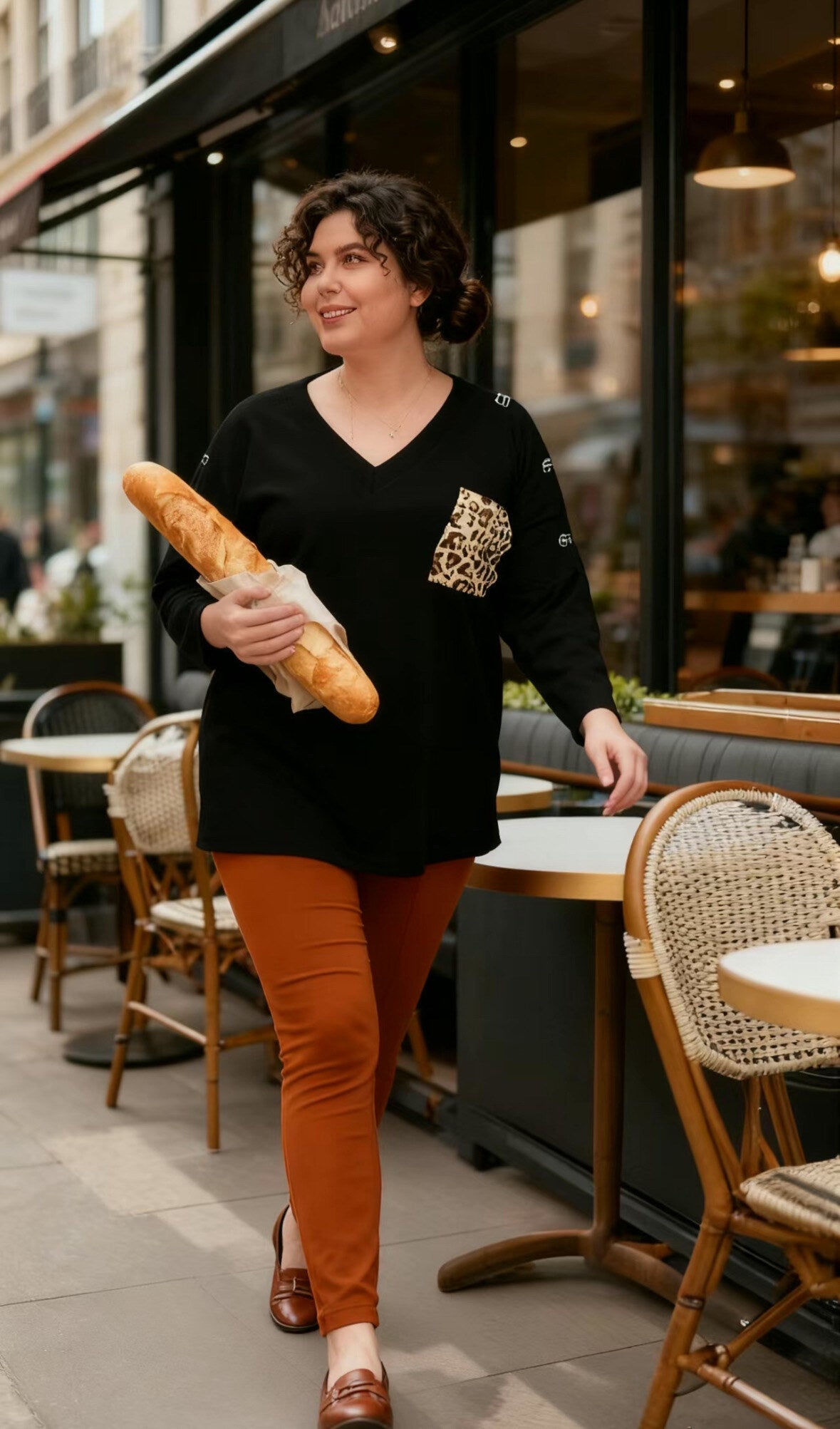 Plus size sweatshirt i Stor Storlek