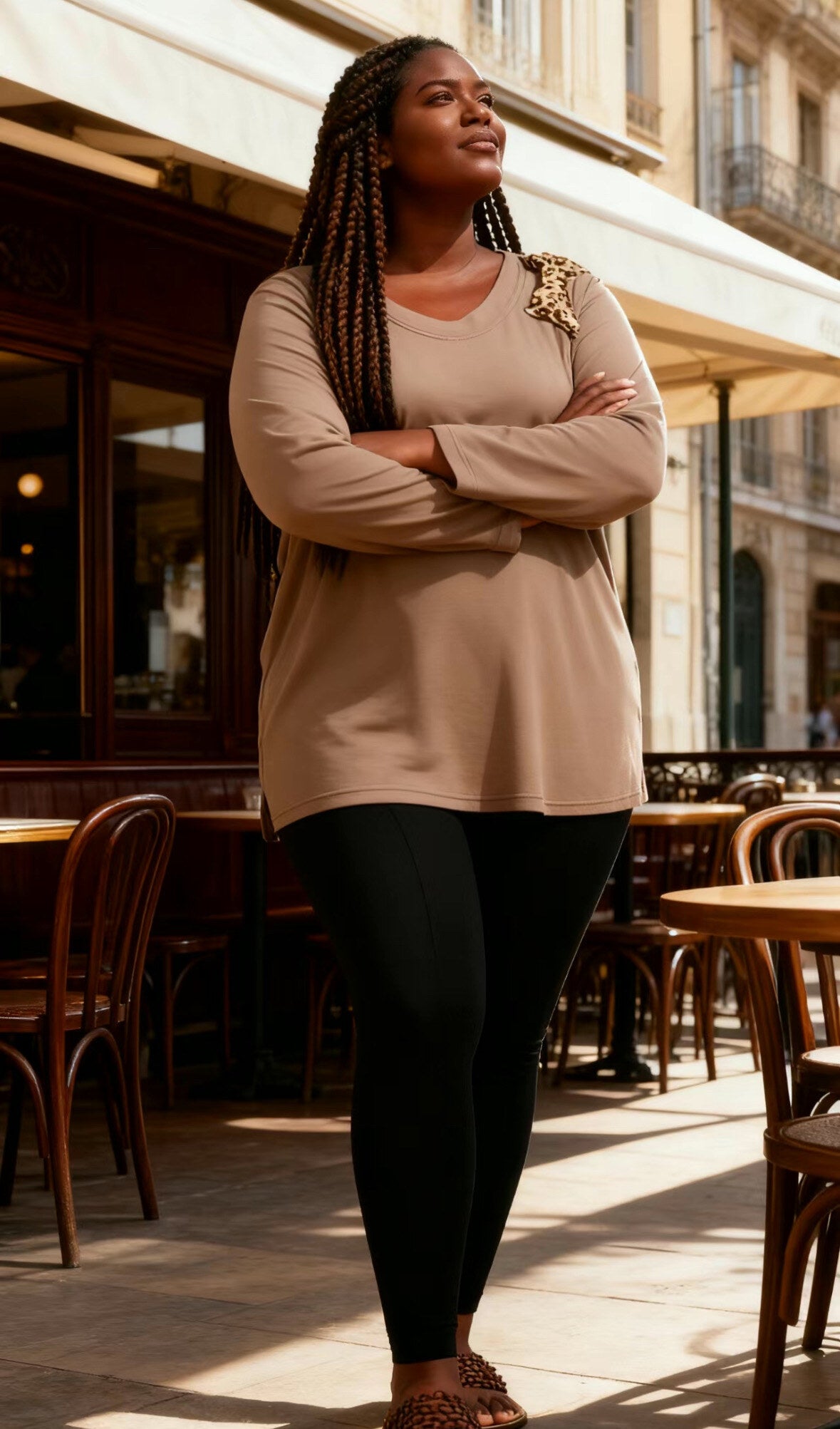 Plus size sweatshirt i Stor Storlek
