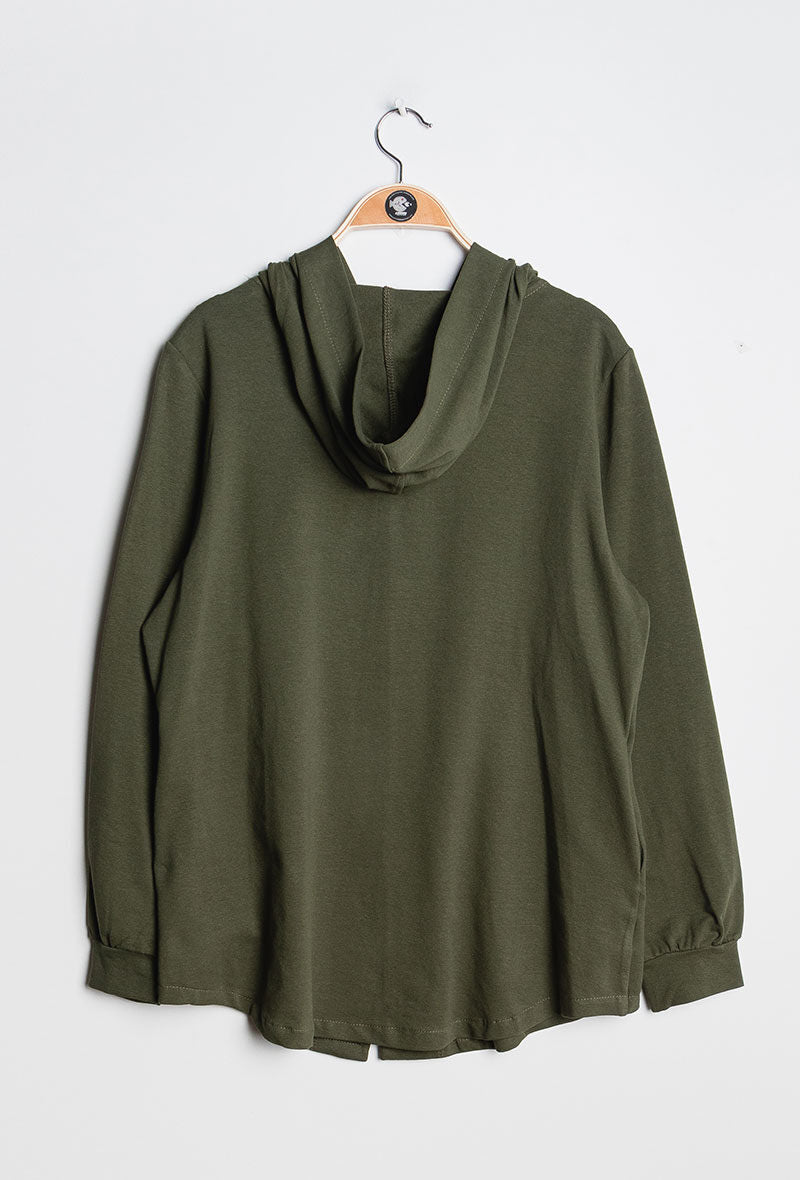 Zip hoodie i Stor Storlek