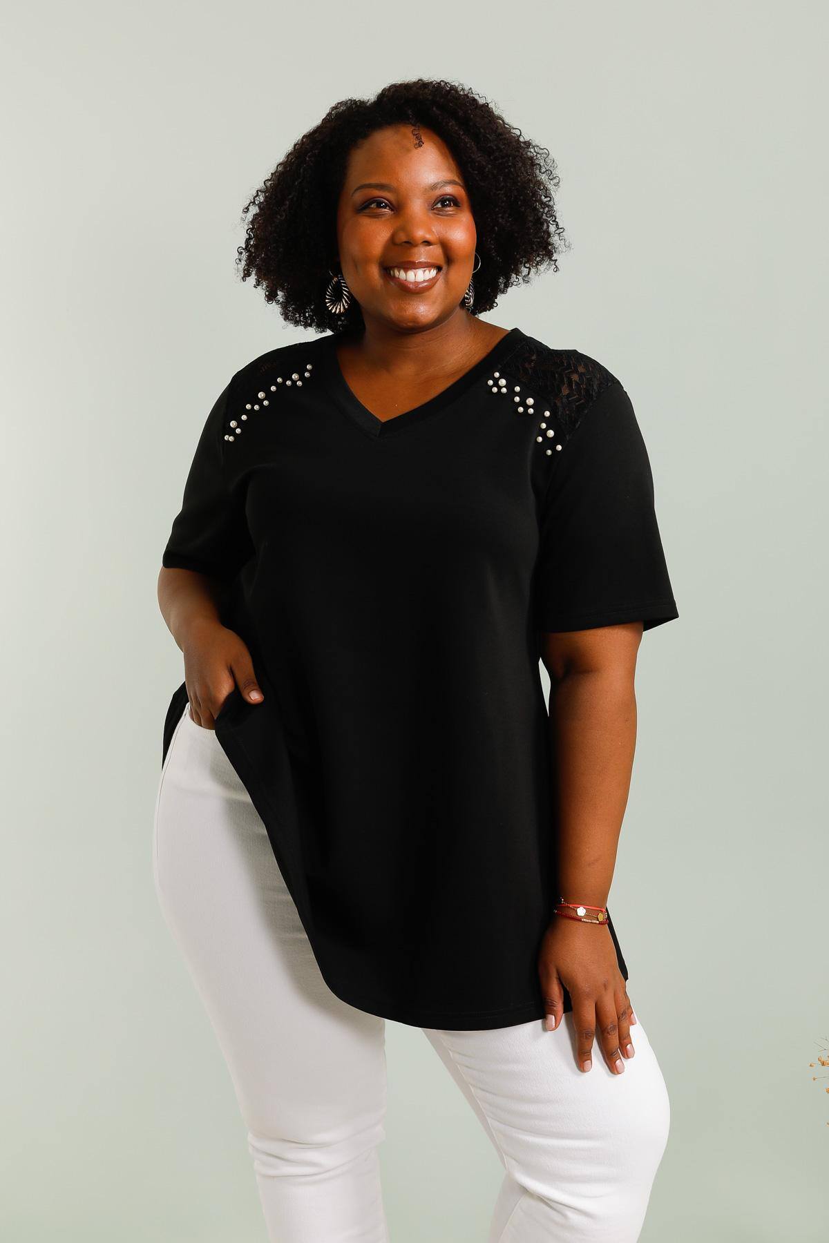 Plus size T-shirt i Stor Storlek