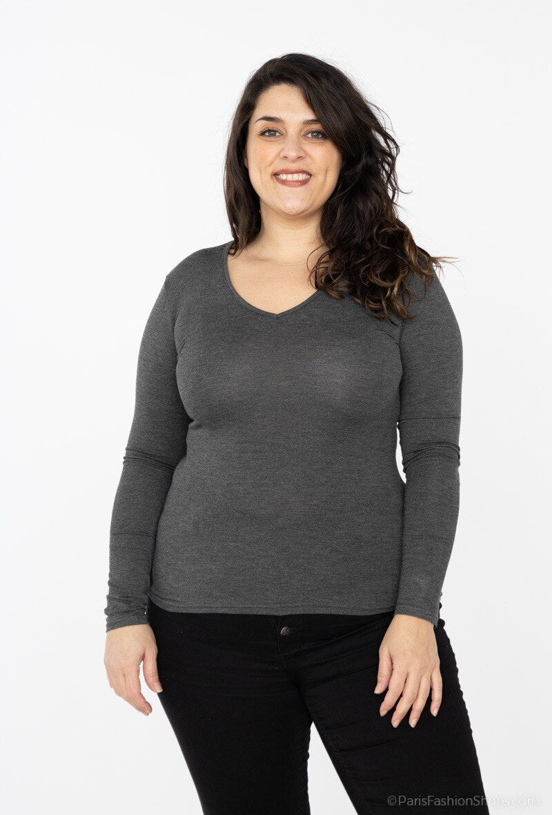 Plus Size V-neck t-shirt
