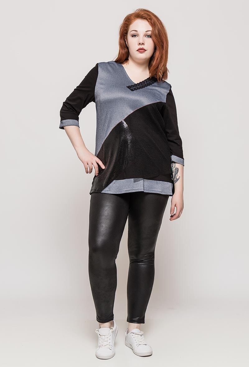 Top med paljetter i Stor Storlek