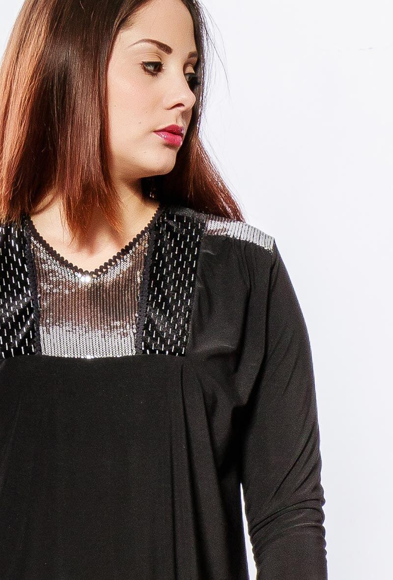 Iridescent Top i Stor Storlek