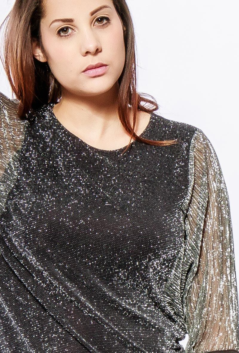 Shiny top i Stor Storlek