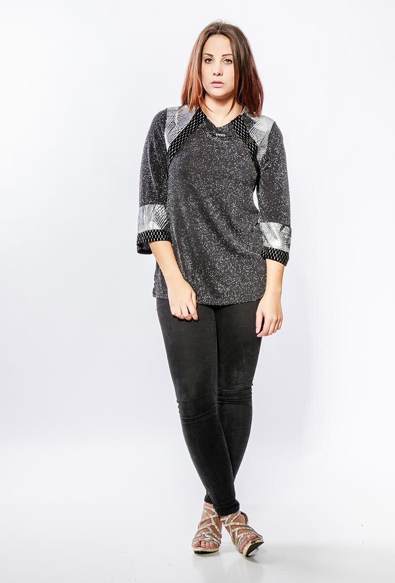 Iridescent Top i Stor Storlek