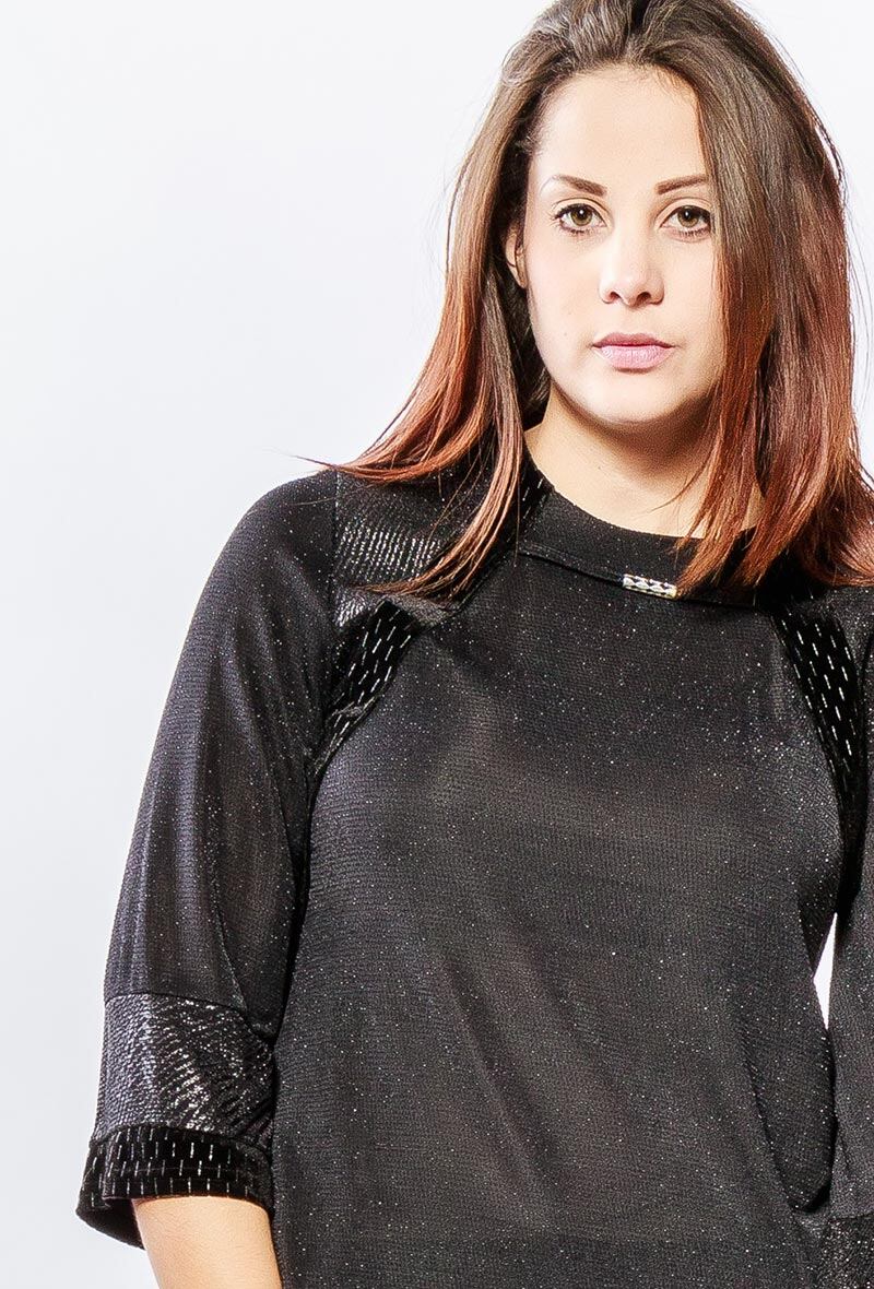 Iridescent Top i Stor Storlek