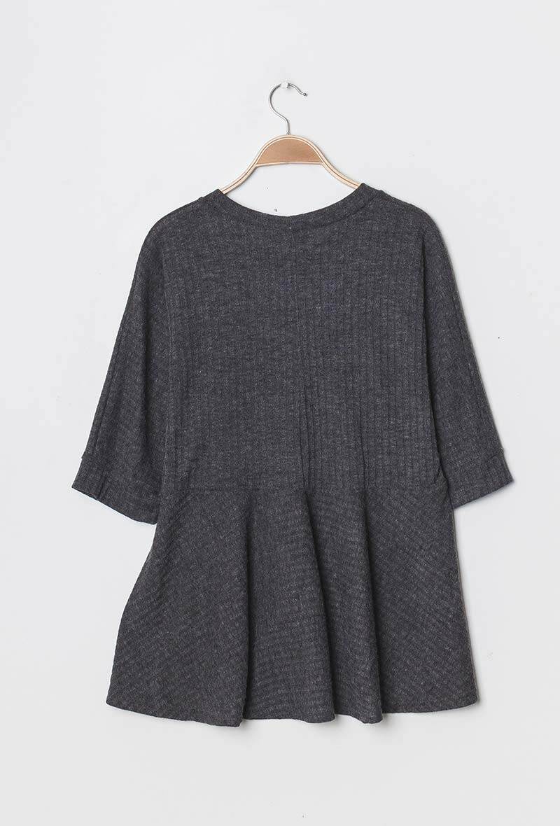 Ribbad tunika i Stor Storlek