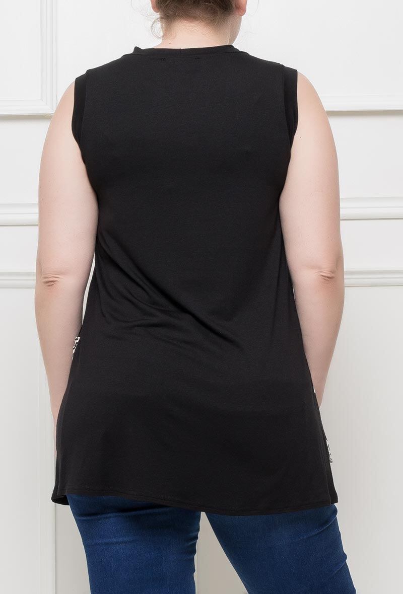 Floral tunic i Stor Storlek