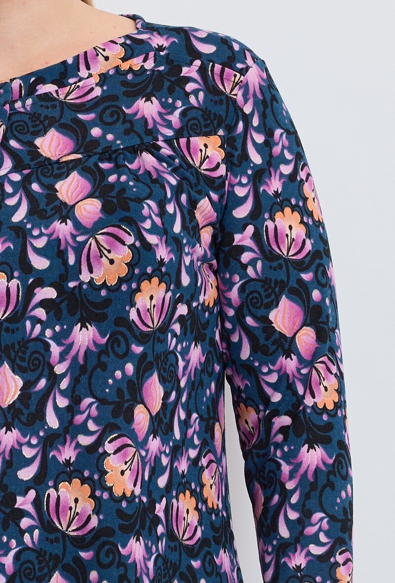 Plus Size Printed Tunic för Stilsäkra Kvinnor