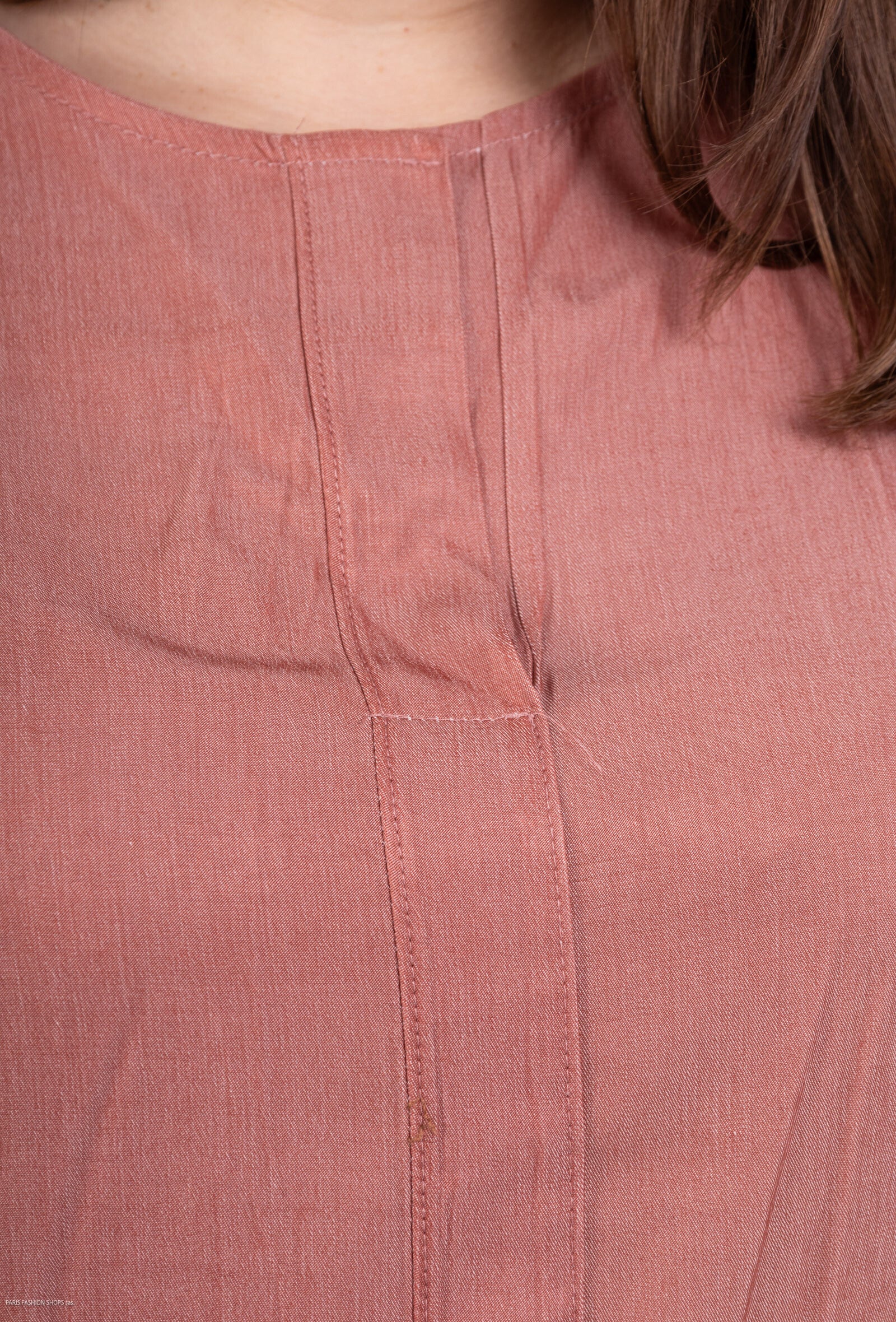 Kortärmad tunika i Lyocell T38 till T50 i Plus Size