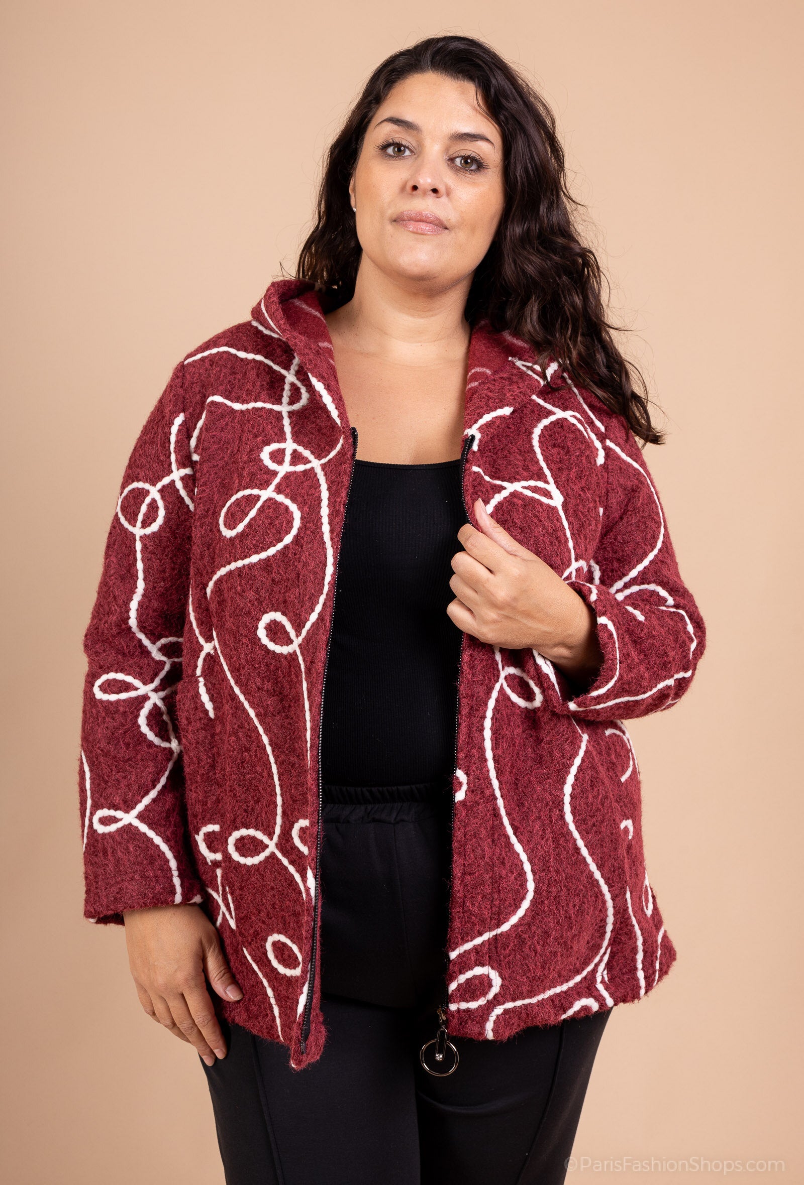 Plus size jacket i Stor Storlek