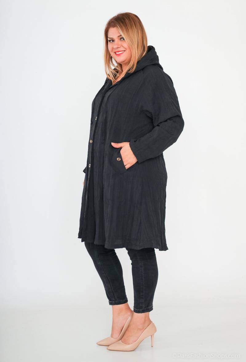 Jacka med huva i Plus Size