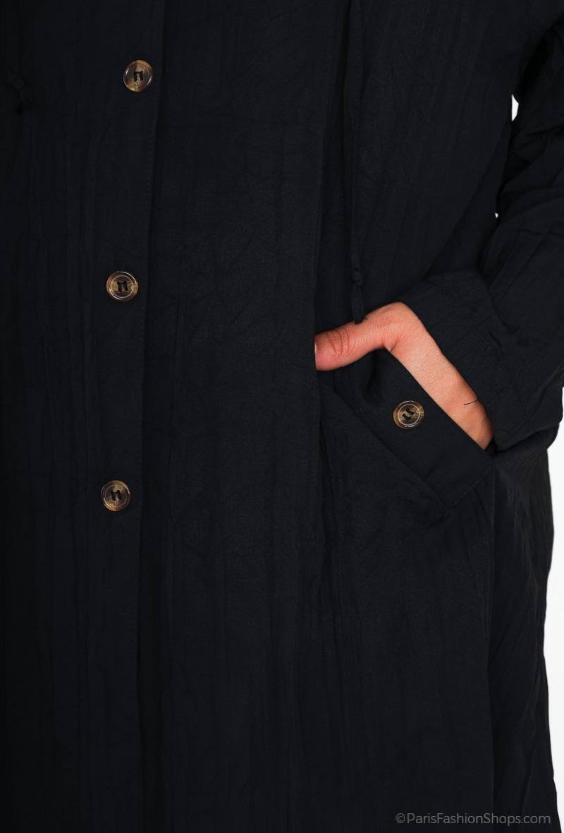 Plus Size Jacka med Huva