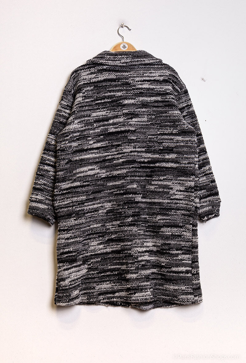 Randig skjortjacka i Plus Size