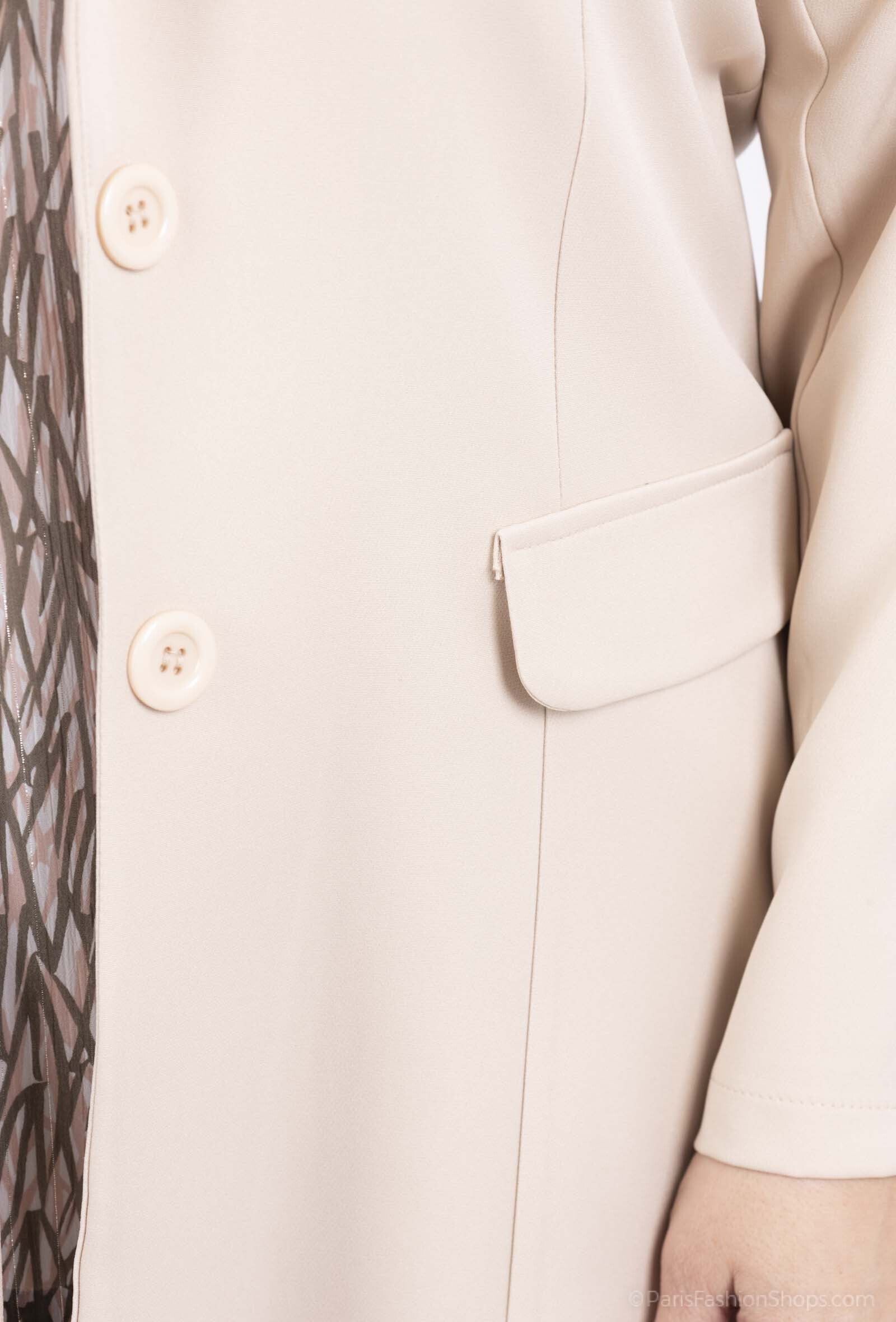 Lång Kavaj i Stor Storlek