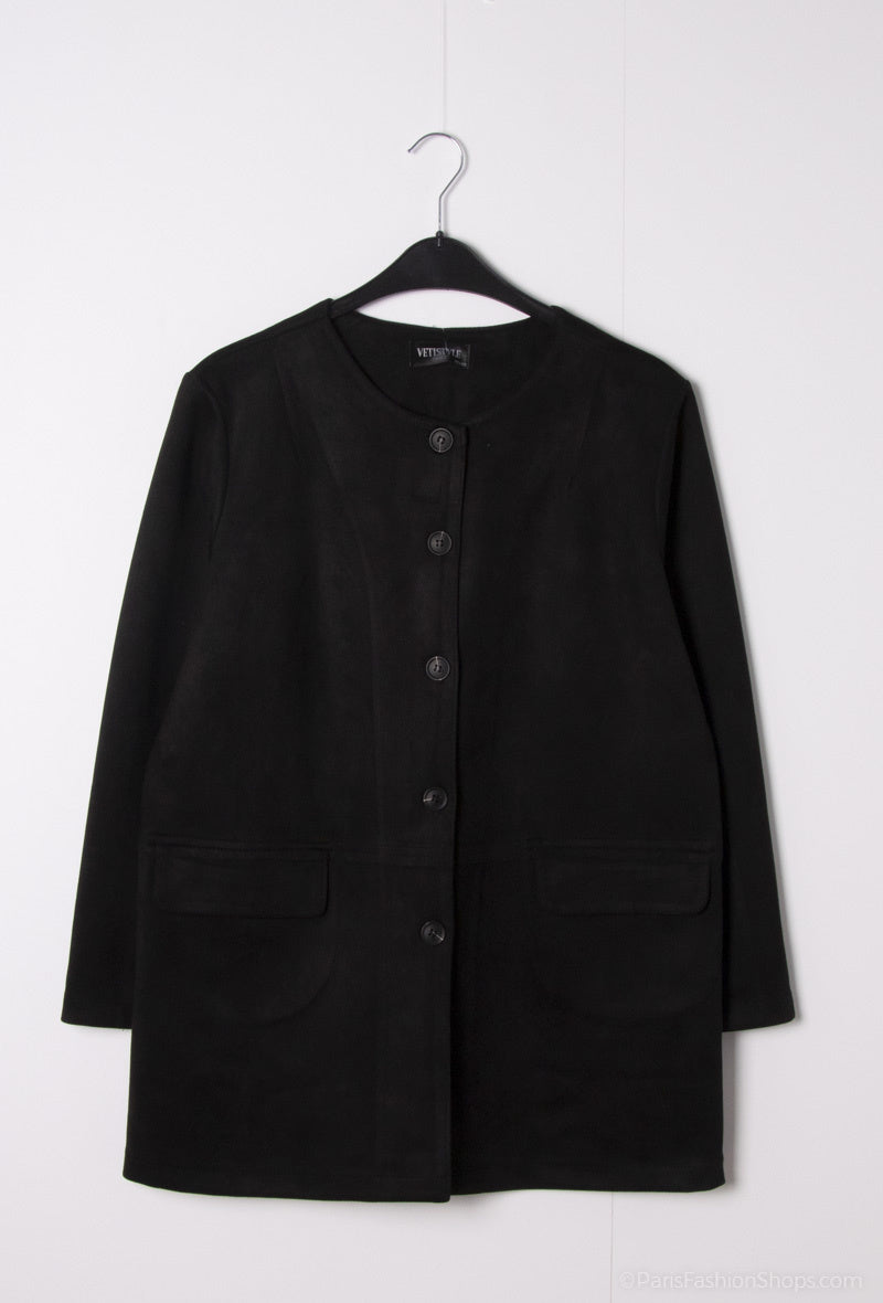 Mid-length jacket i Stor Storlek