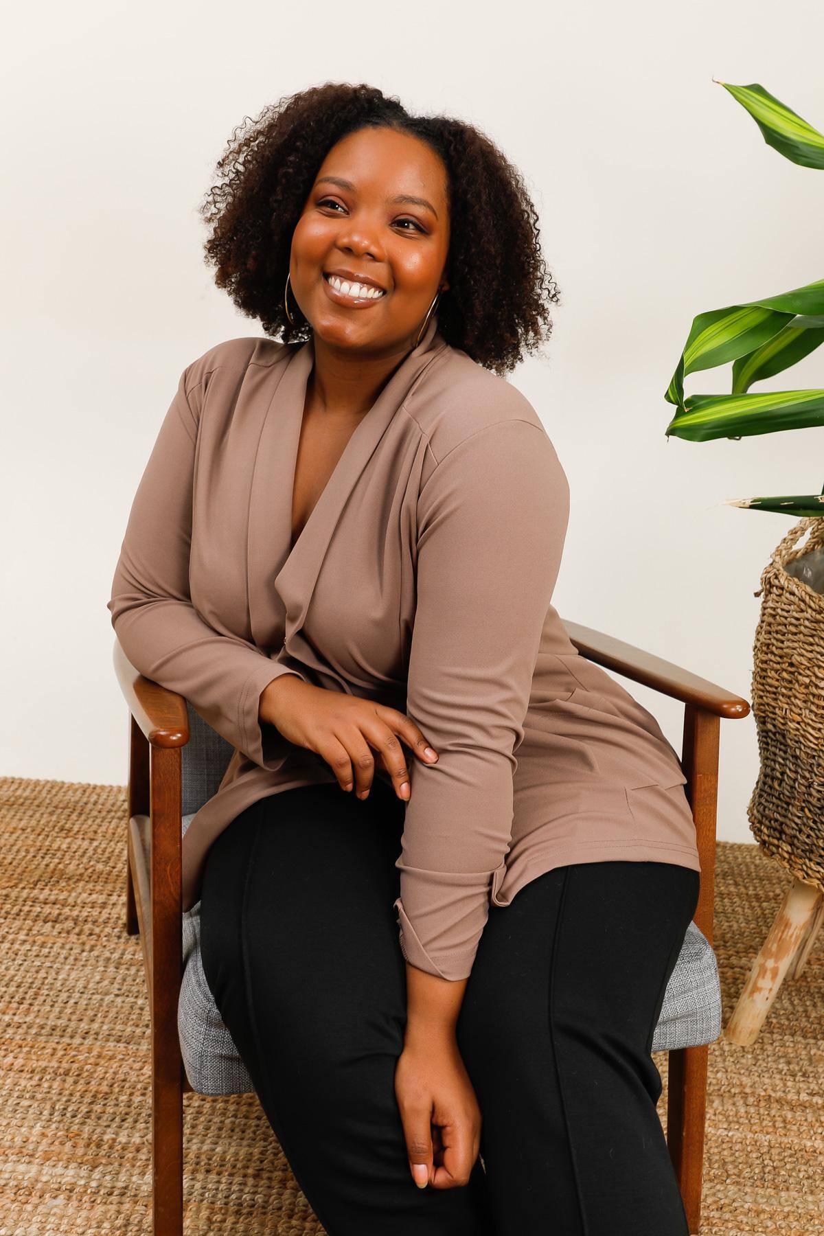 Plus size jacket i Stor Storlek