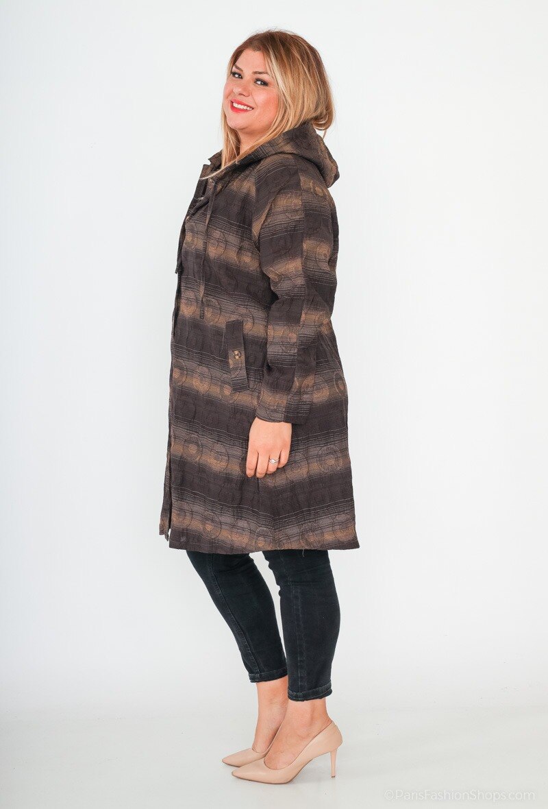 Printed jacket i Plus Size