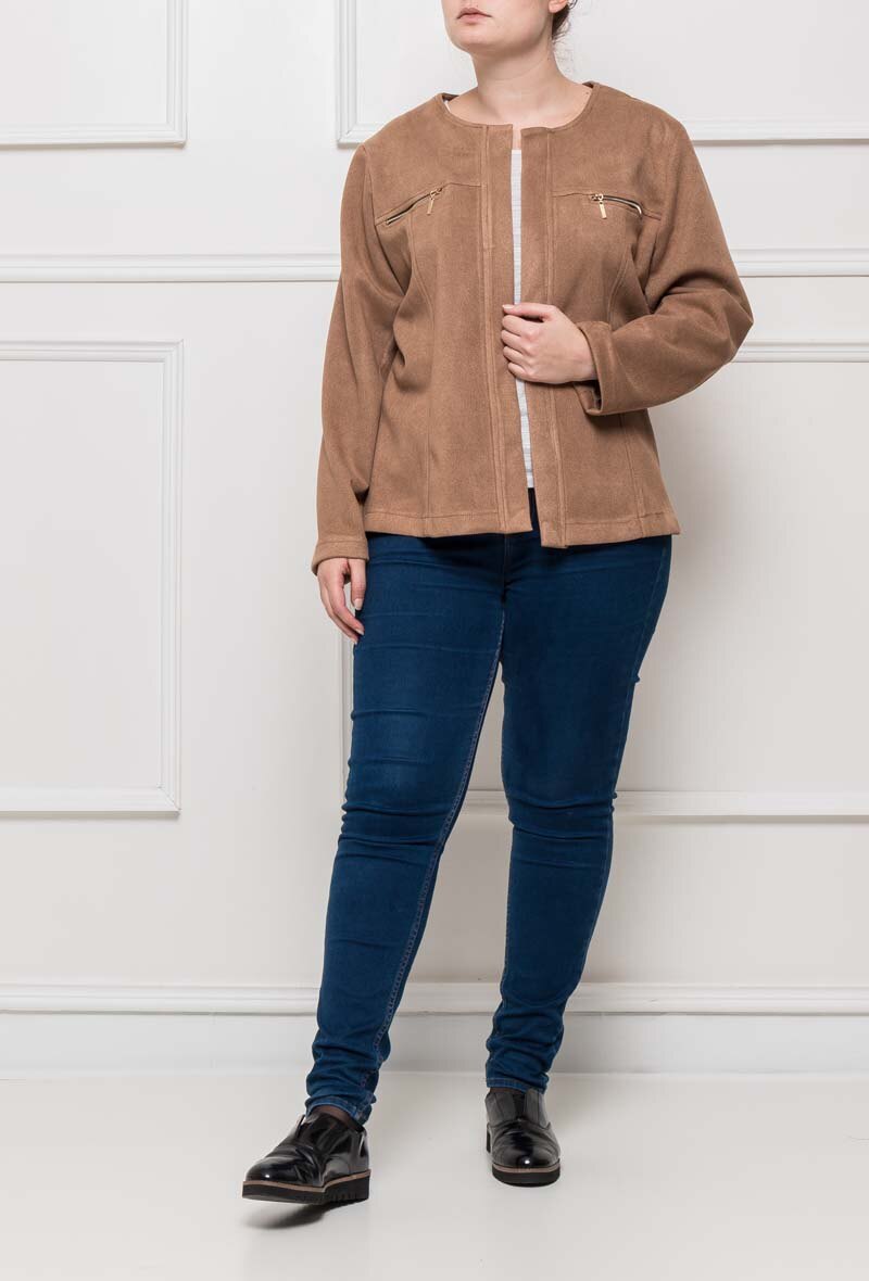 Open jacket i Stor Storlek