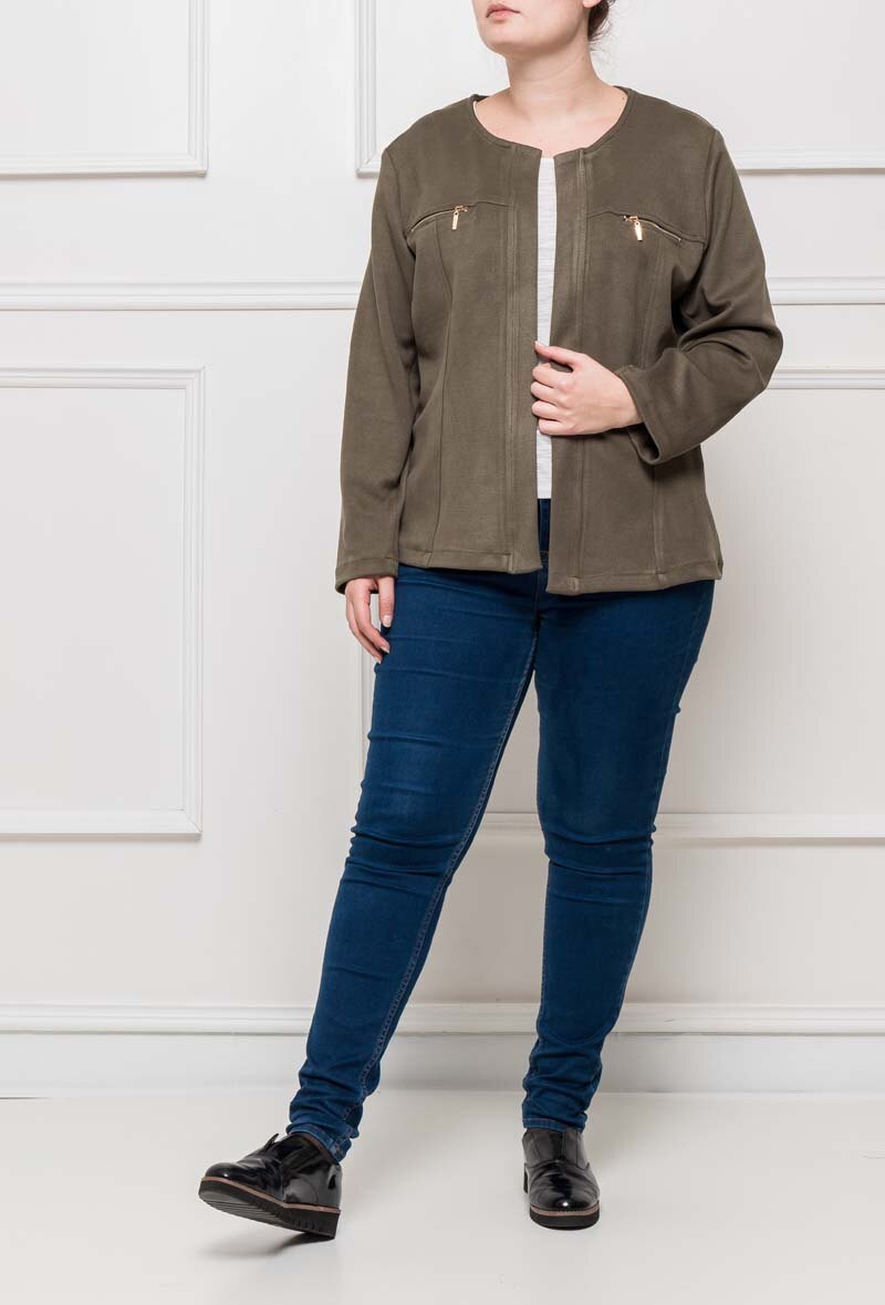 Open jacket i Stor Storlek