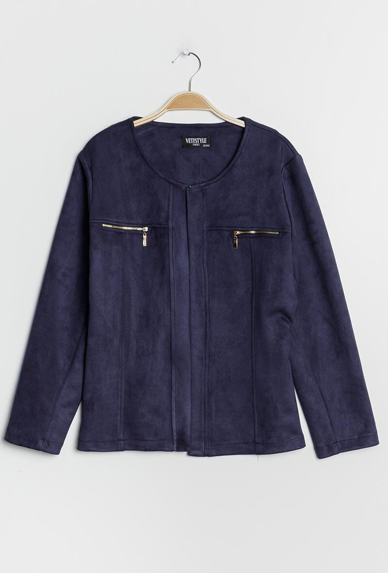 Open jacket i Stor Storlek