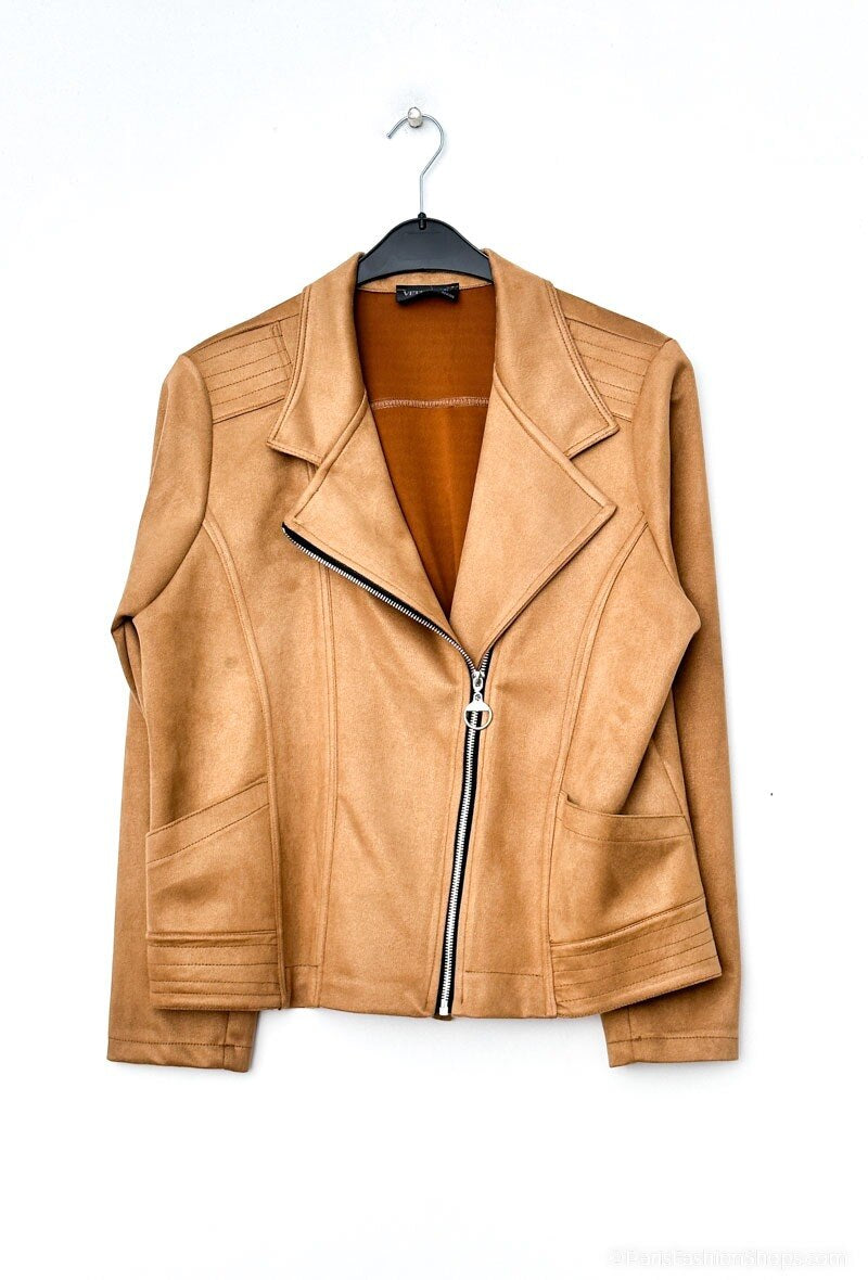 Plus Size Suede jacket