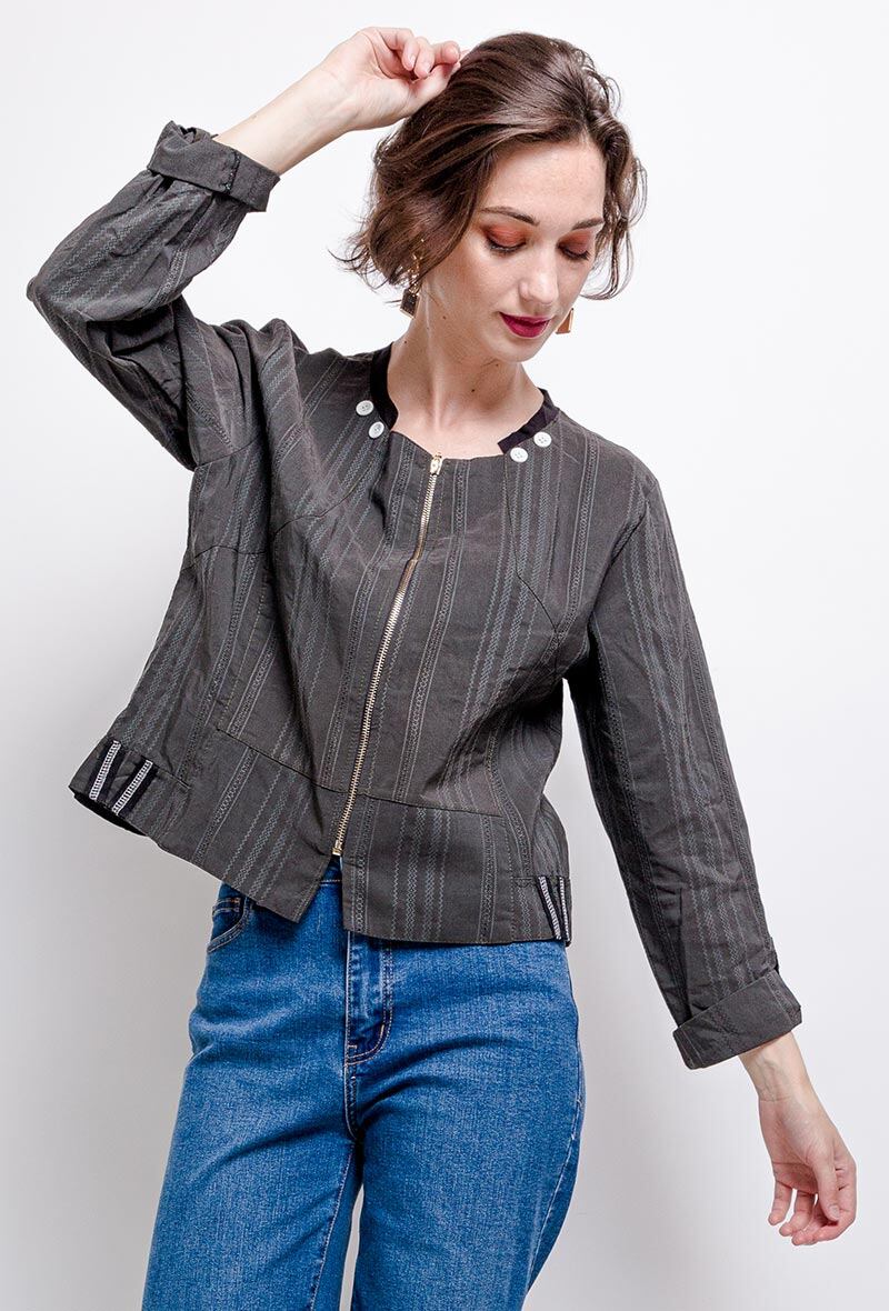 Plus Size Zipped jacket