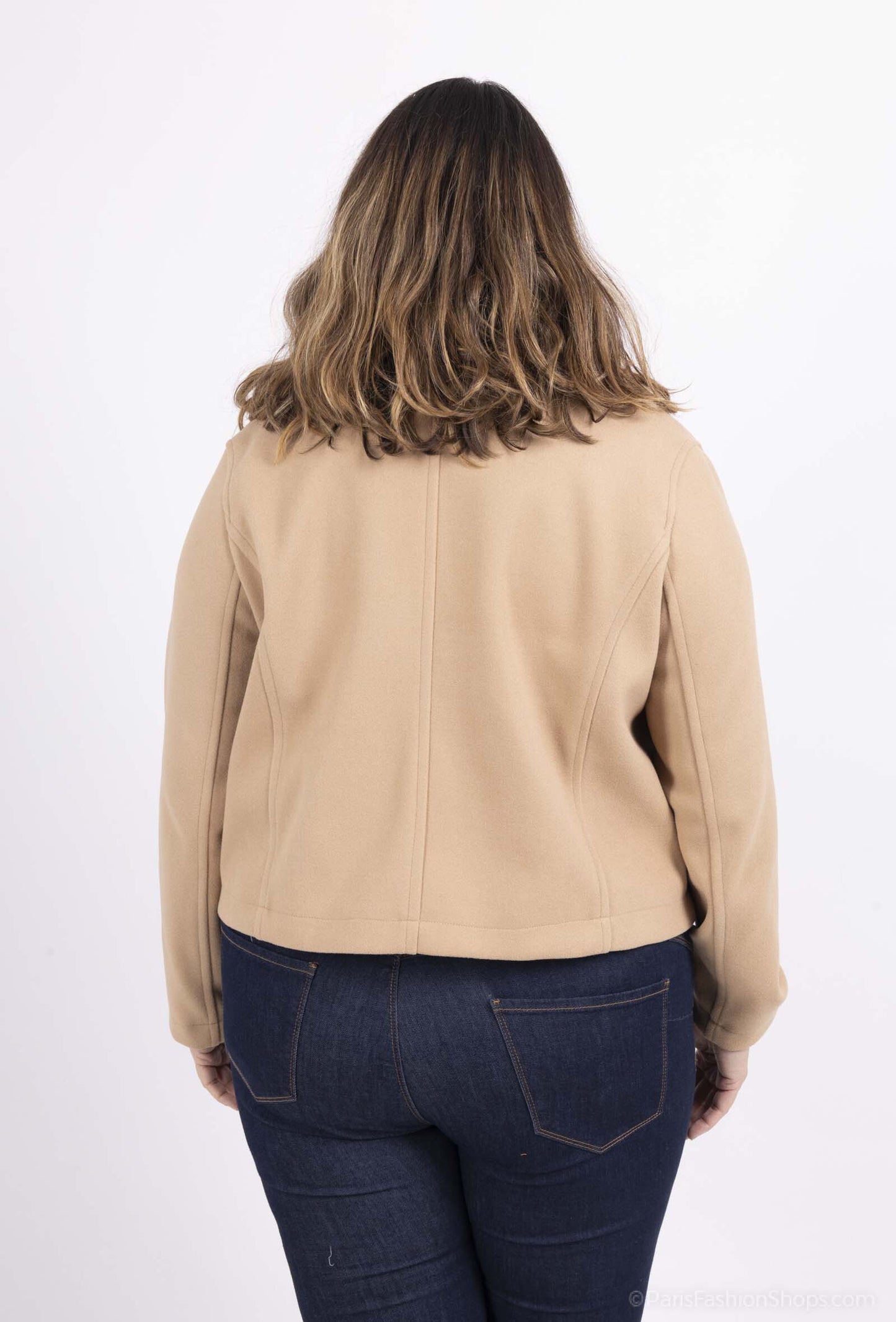 Plus Size Kort Fodrad Jacka