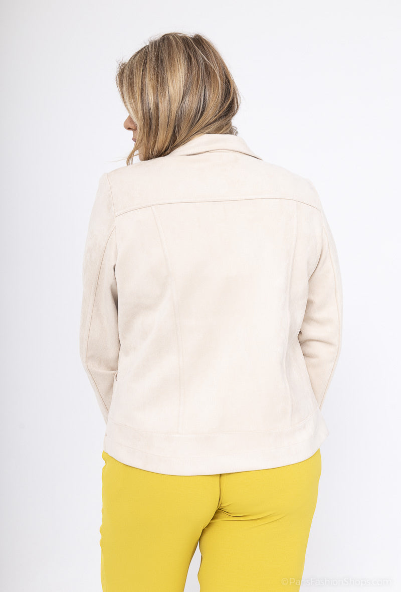 Plus Size Suede Perfecto Jackets