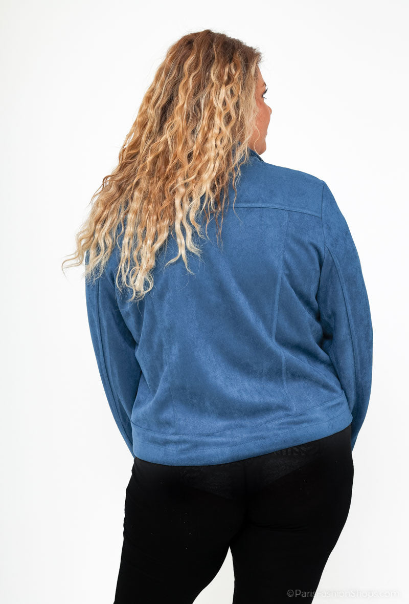 Plus Size Suede Perfecto Jackets