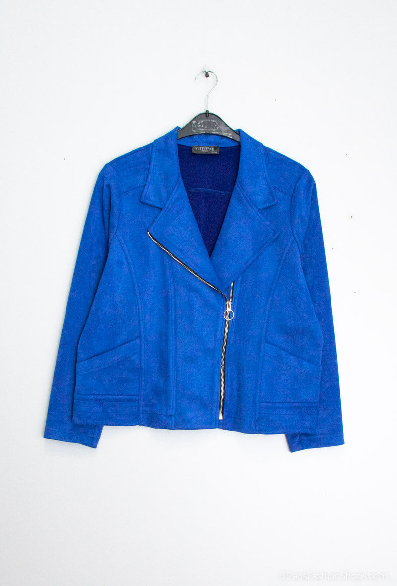 Plus Size Suede perfecto jackets