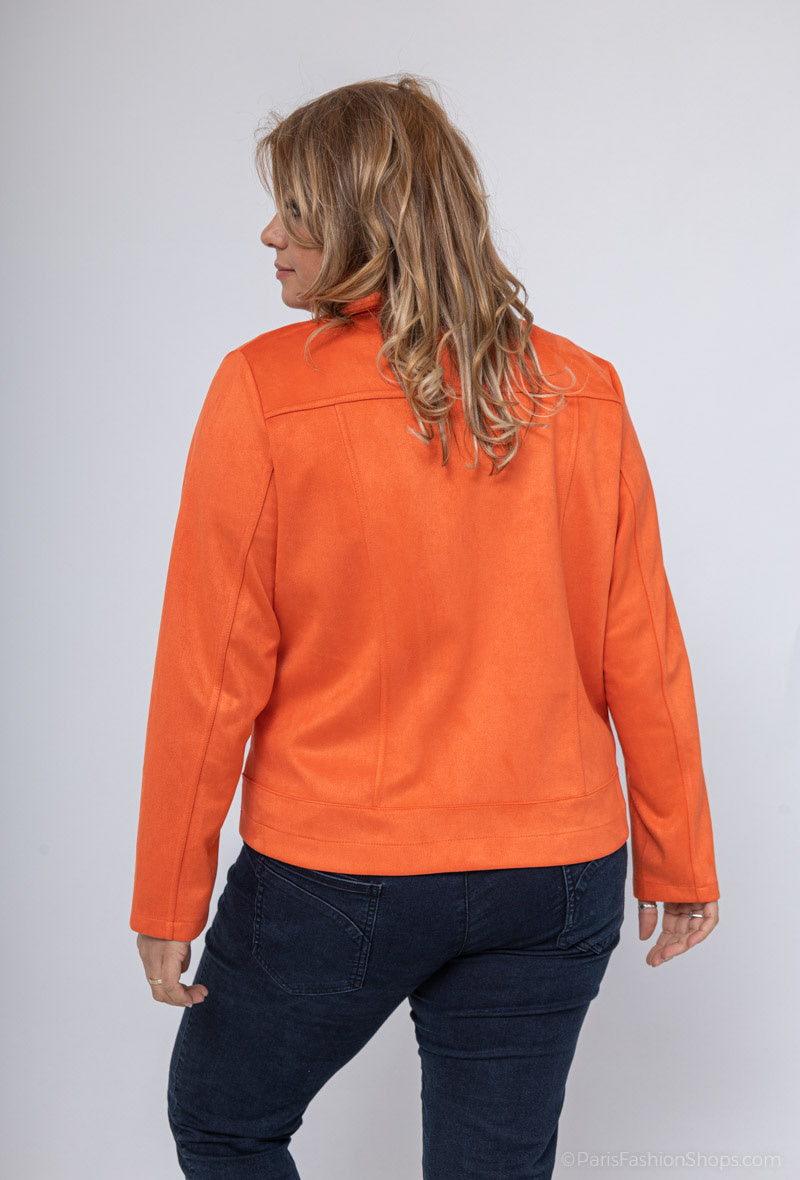 Plus Size Suede Perfecto Jackets
