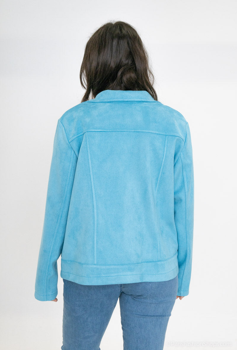 Plus Size Suede Perfecto Jackets