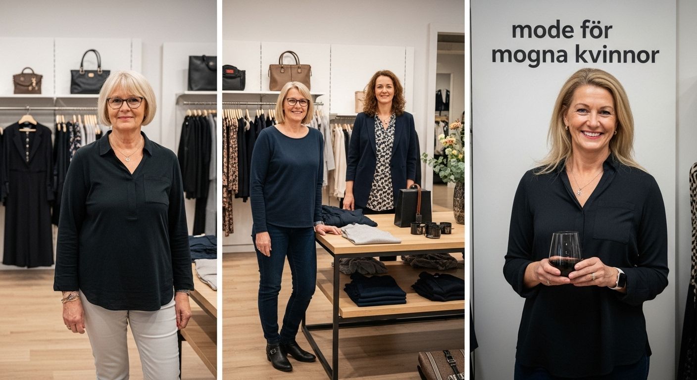 trendig mode mogna kvinnor