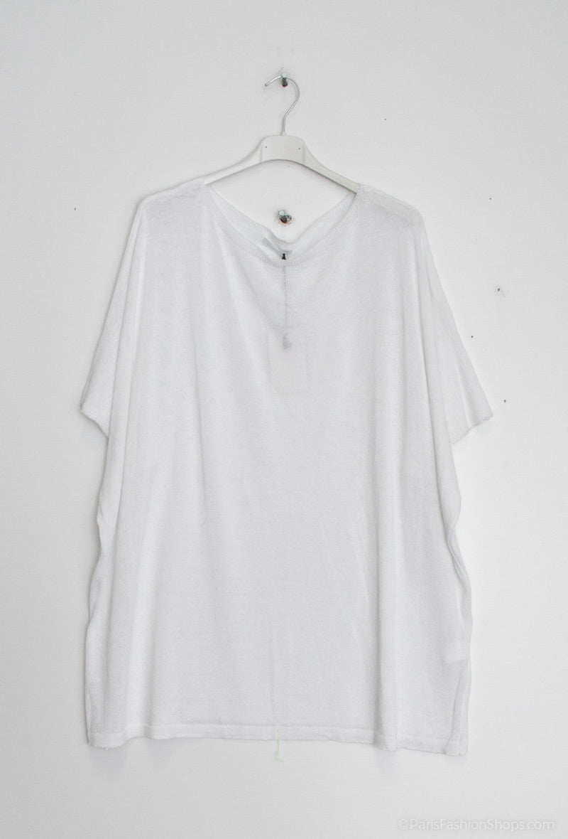 Plus Size 9859 Tunika i Ljus Bomull