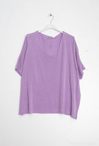 Plus Size 2470 Ren Tunika i Ren Bomull