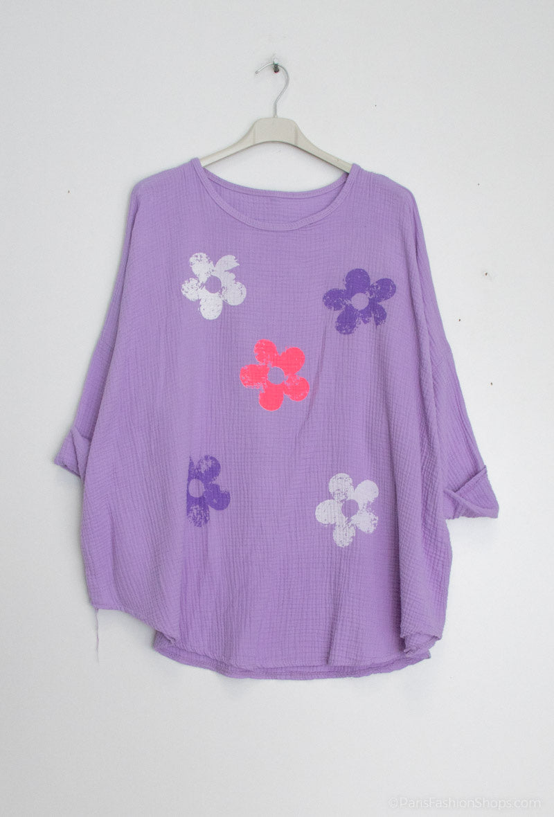 Plus Size 9508 Tunika i 100% Bomull