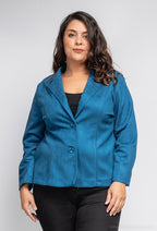 Plus Size Suede Blazer