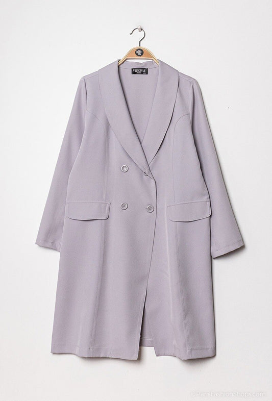 Plus Size Blazer i Lång längd