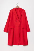 Plus Size Blazer i Lång Längd
