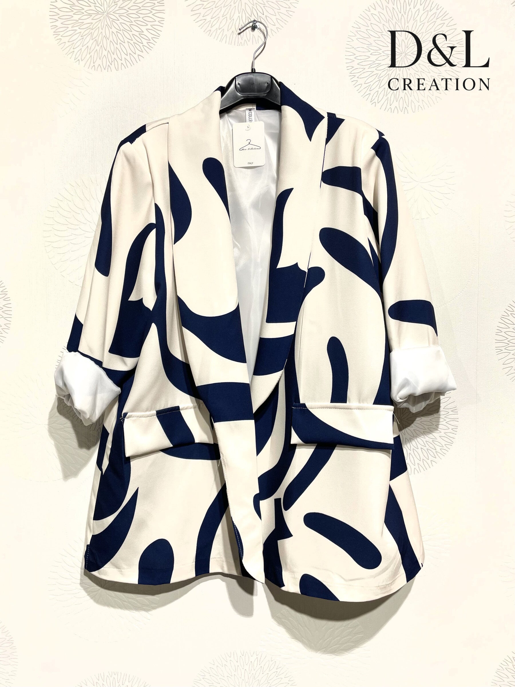 Plus Size Printed blazer in large size T40 to T52