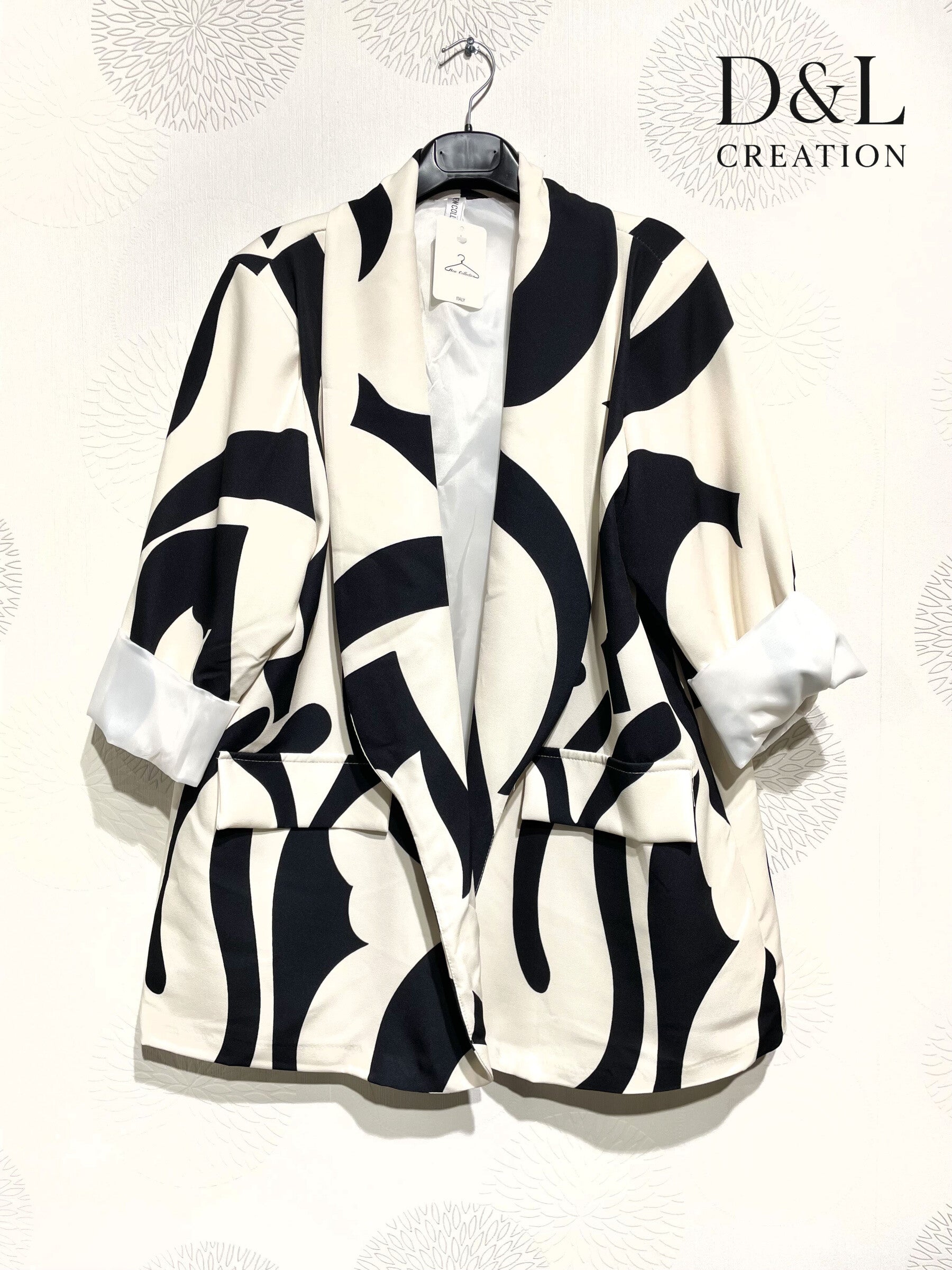 Plus Size Printed blazer in large size T40 to T52