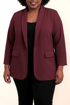 Plus Size Open- jacket with lining
