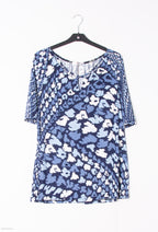 Plus Size Öppen Krage Blus för Sommar