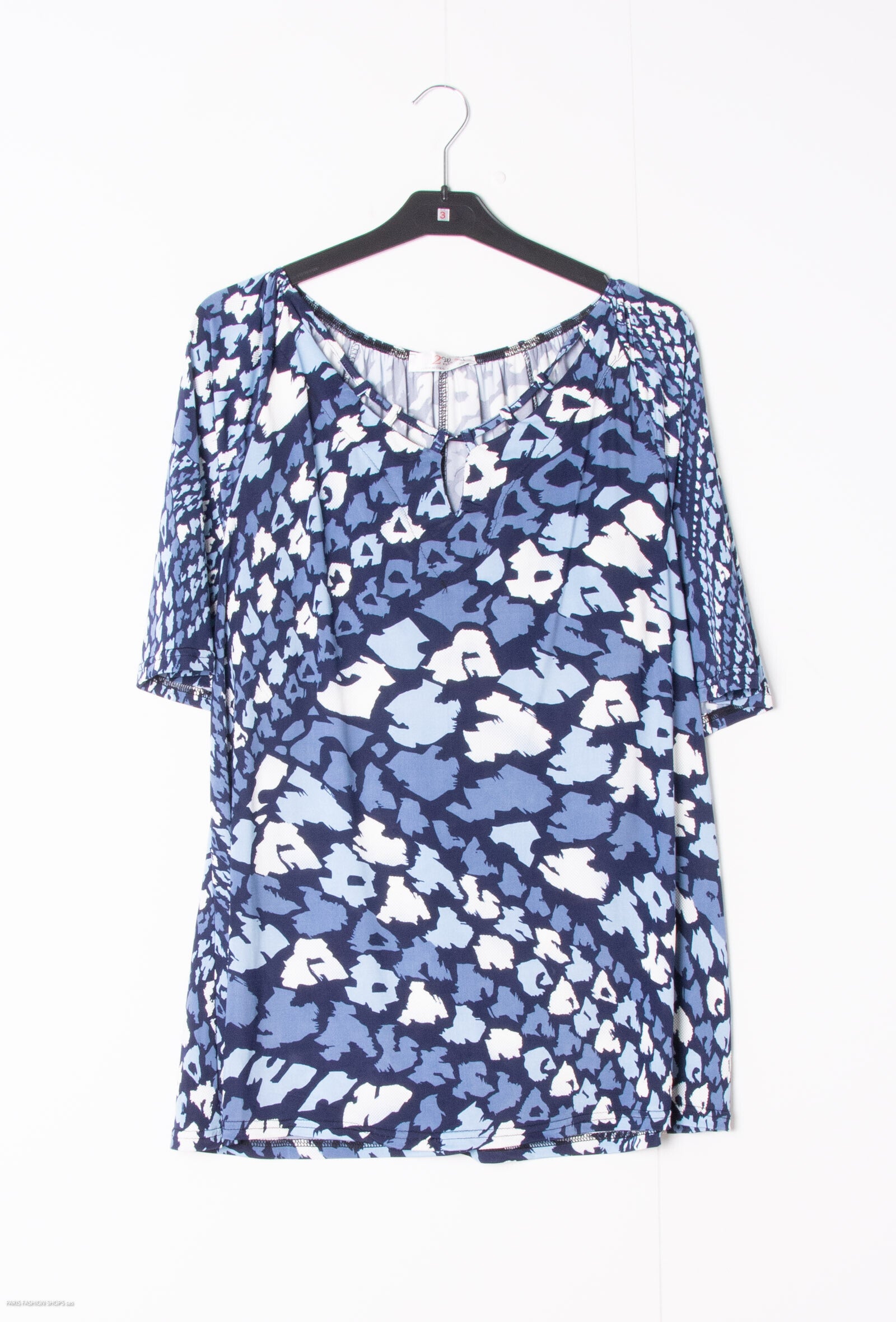 Plus Size Öppen Krage Blus för Sommar