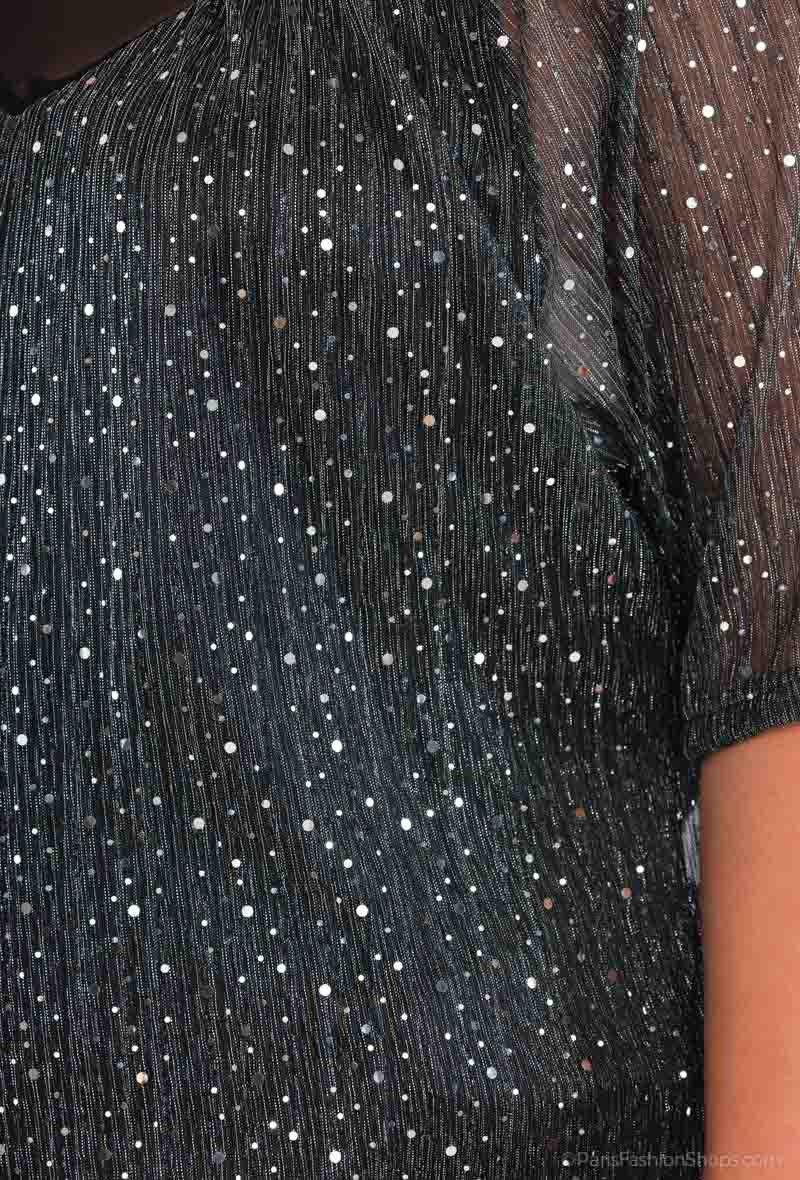 Plus Size Paljet Blus
