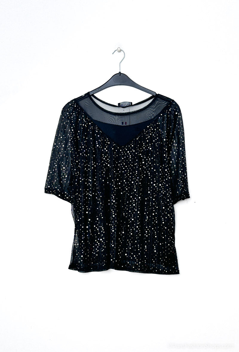 Plus Size Paljet Blus